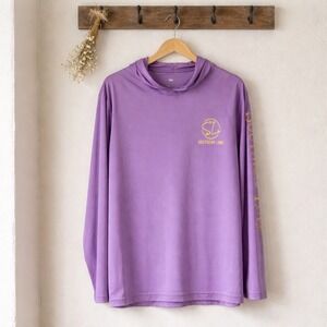 Southern Lure Performance Hoodie Women XL Purple Excellent Crab Graphic Coastal